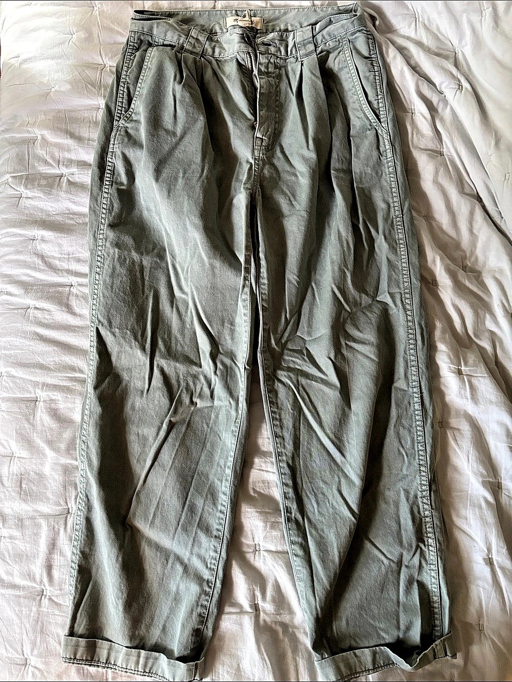 Madewell Green Utility Pants Waist 27